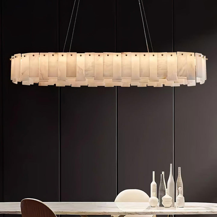 Celestial Alabaster Rund Kandelaber