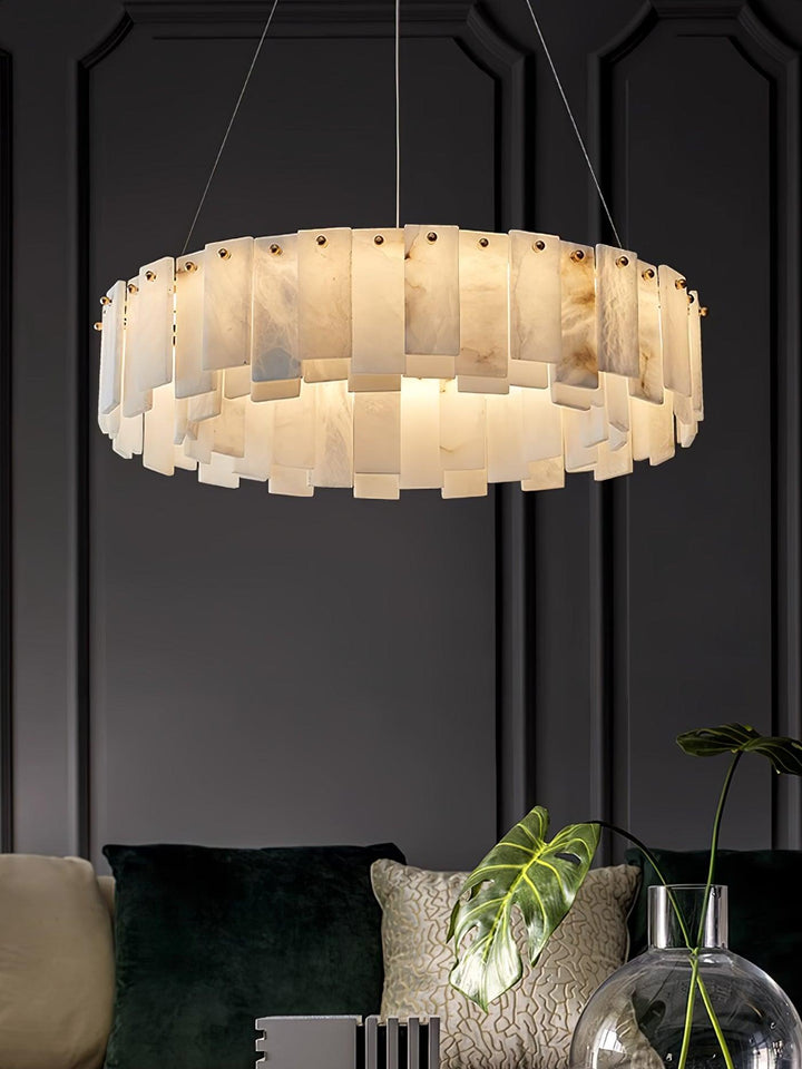 Celestial Alabaster Rund Kandelaber