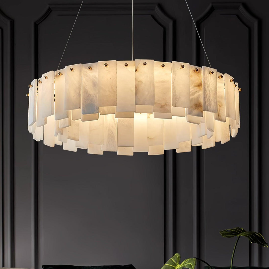 Celestial Alabaster Rund Kandelaber