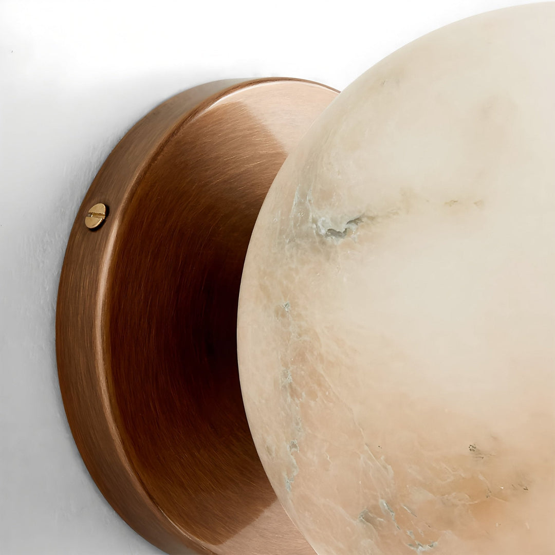Himmlig Dubbel Alabaster Vägglampa