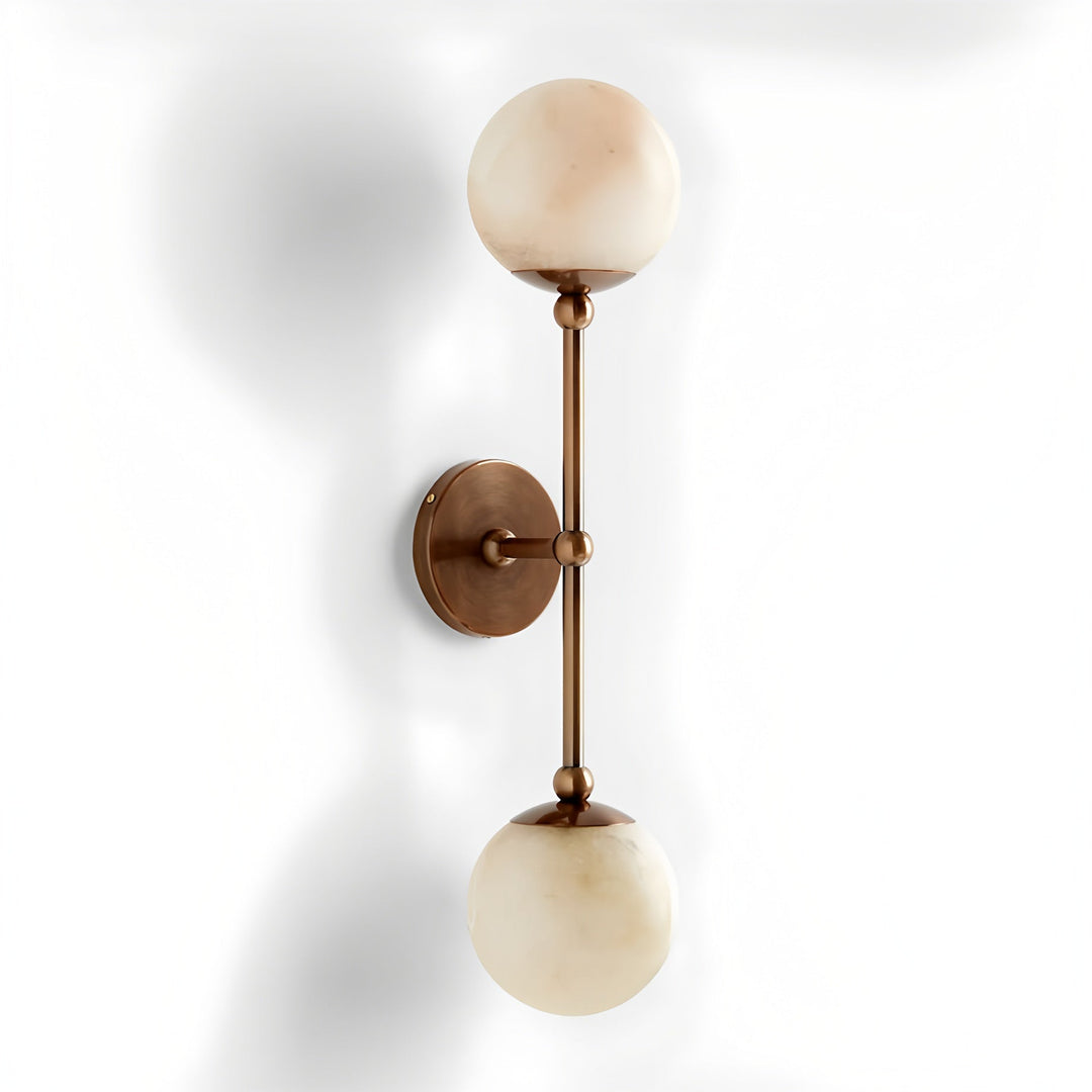 Himmlig Dubbel Alabaster Vägglampa