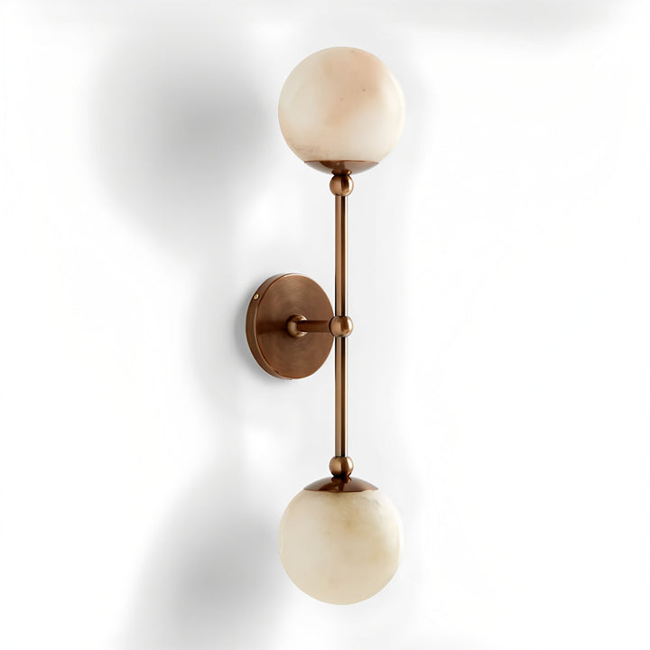 Himmlig Dubbel Alabaster Vägglampa
