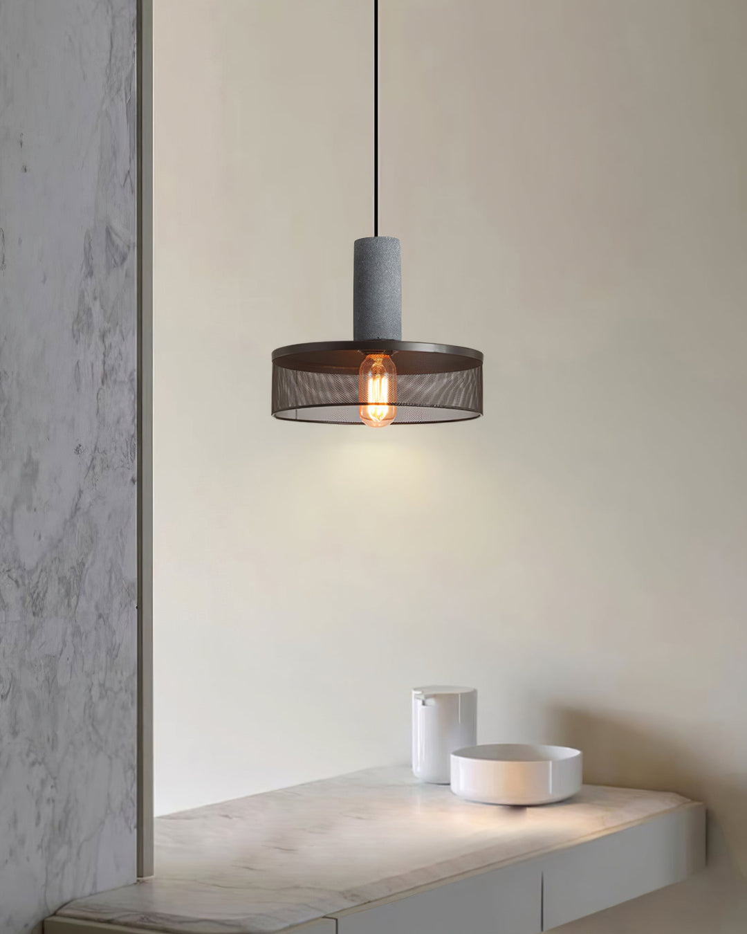 Cementnät Hängande Lampa