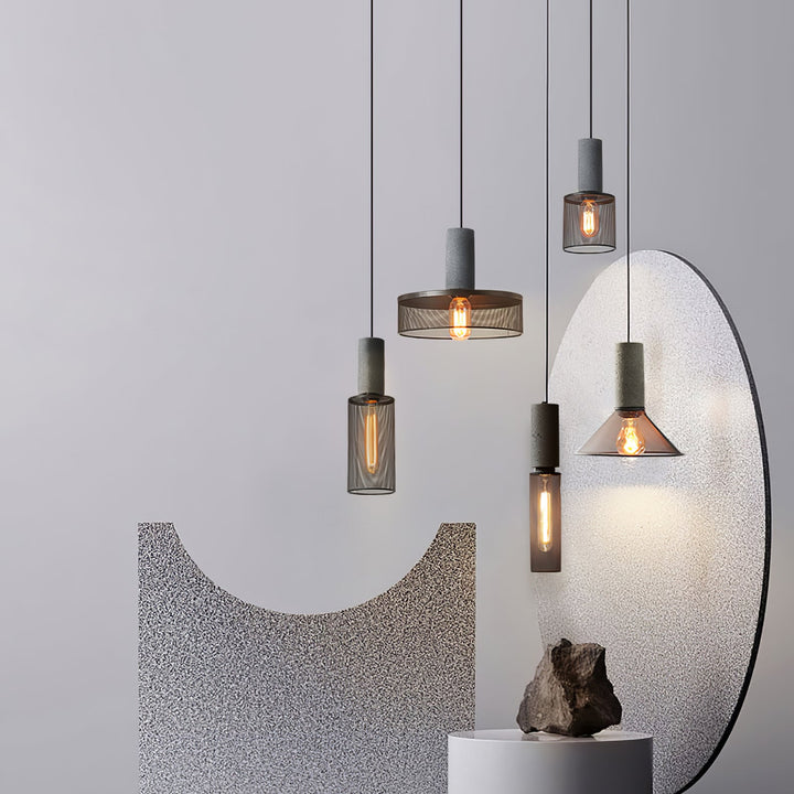 Cementnät Hängande Lampa
