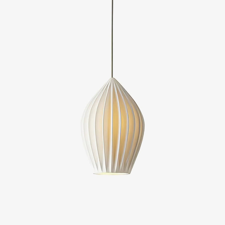 Keramisk Ribbad Pendellampa