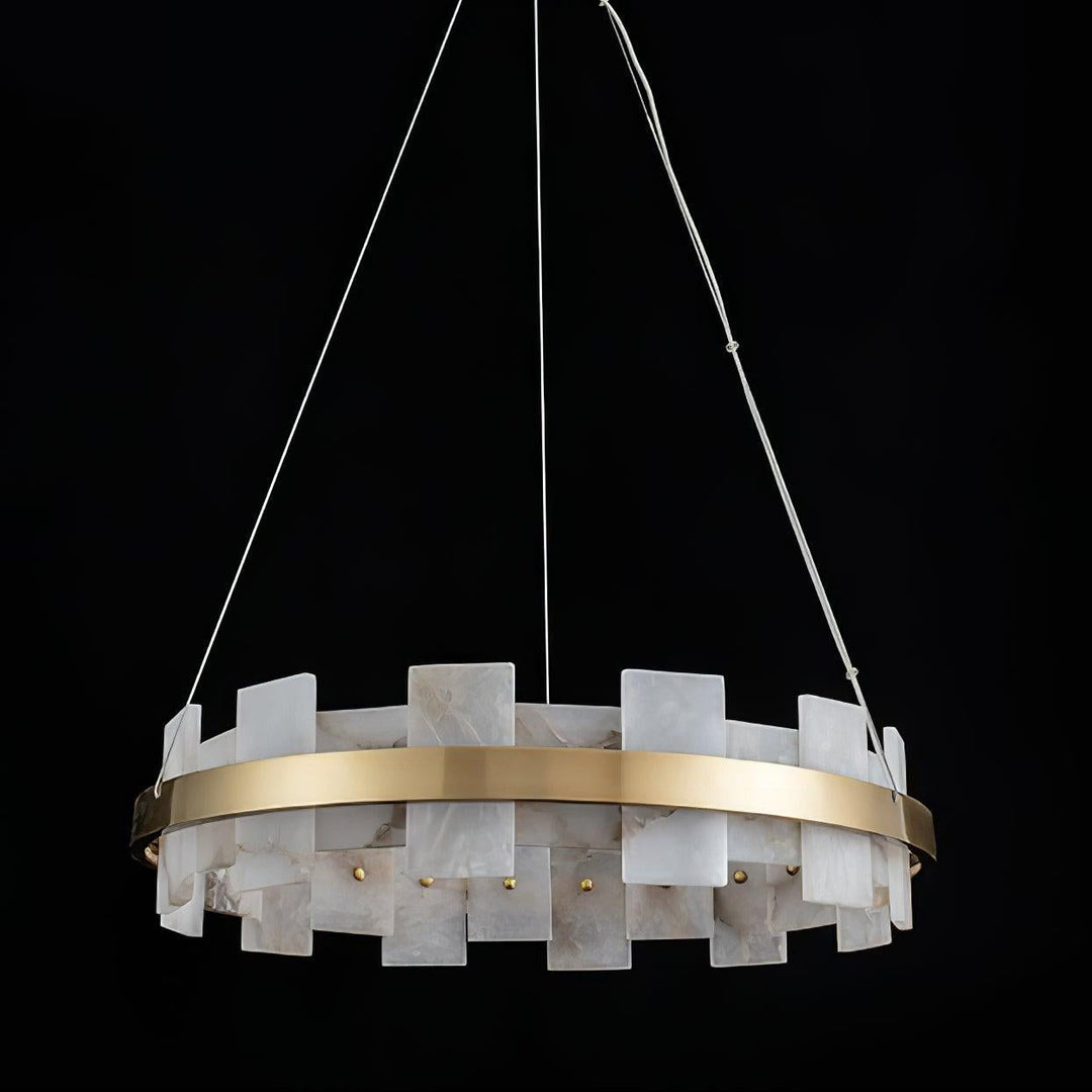 Alabaster Halo Kandelaber