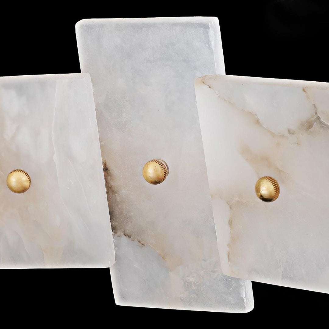 Alabaster Halo Kandelaber