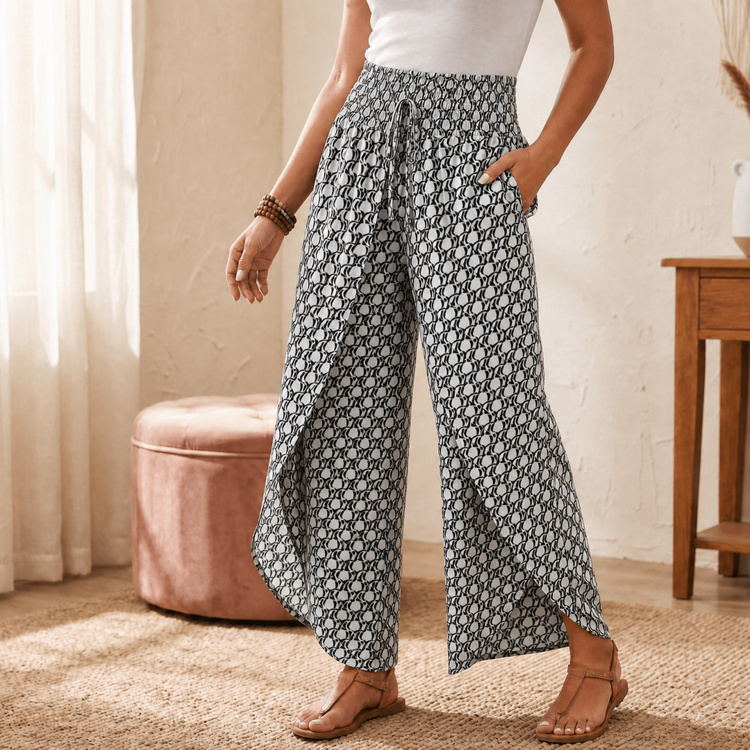 Lunavia – Dam Byxor Boho w Kwiaty z Vida ben