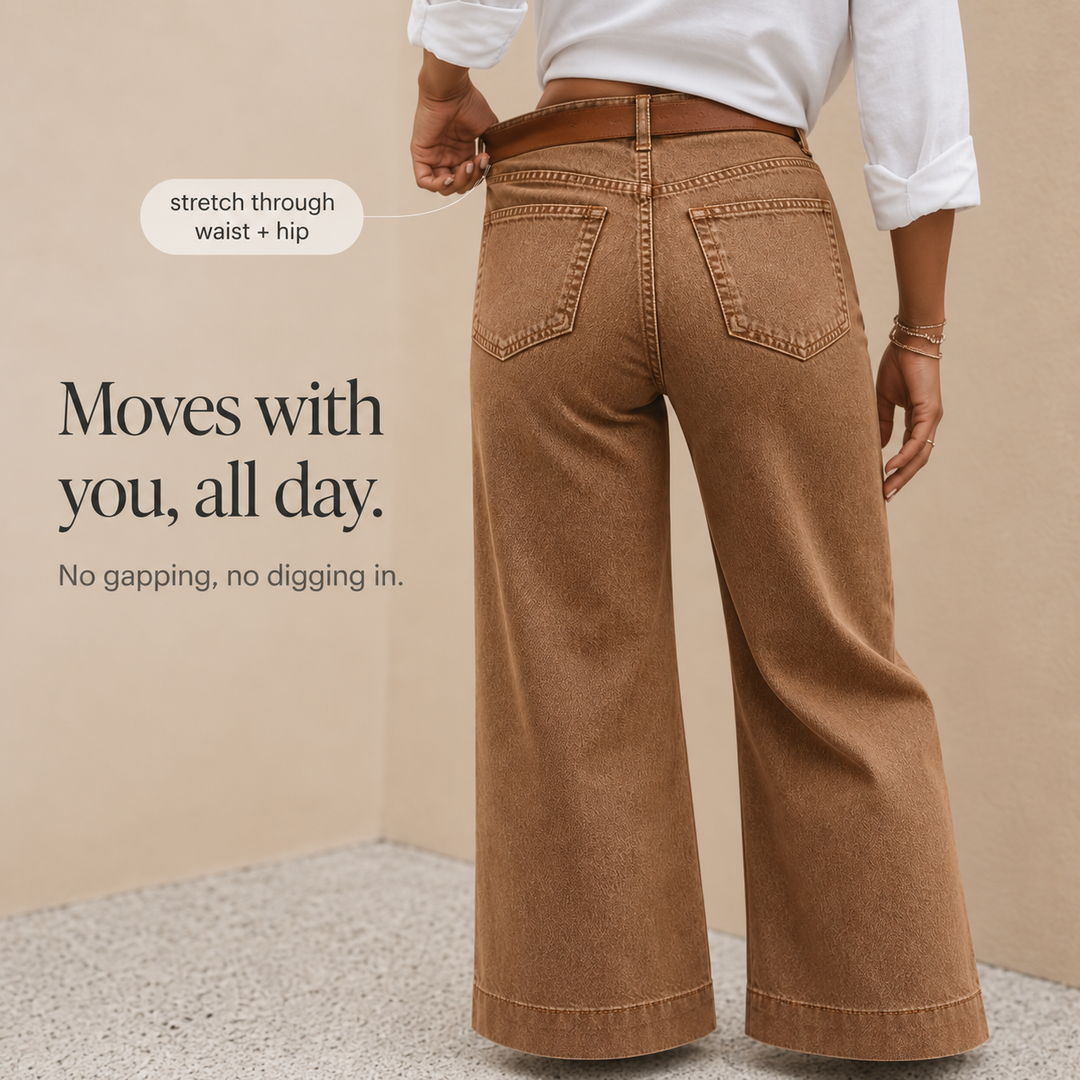 Jeans Longline Denim Look – Hög Stan, Breda Nogi, Vintage Wash
