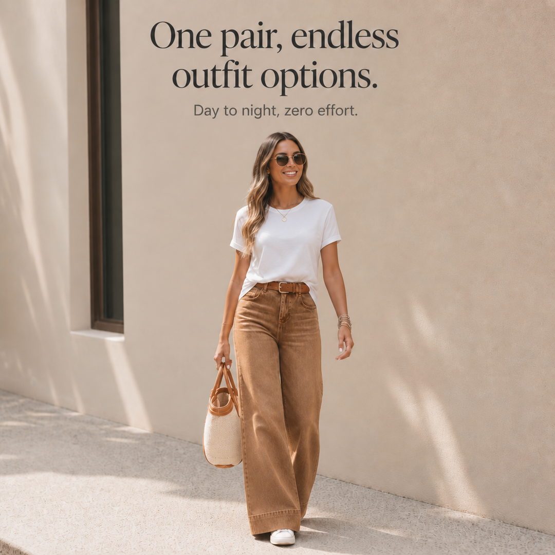 Jeans Longline Denim Look – Hög Stan, Breda Nogi, Vintage Wash
