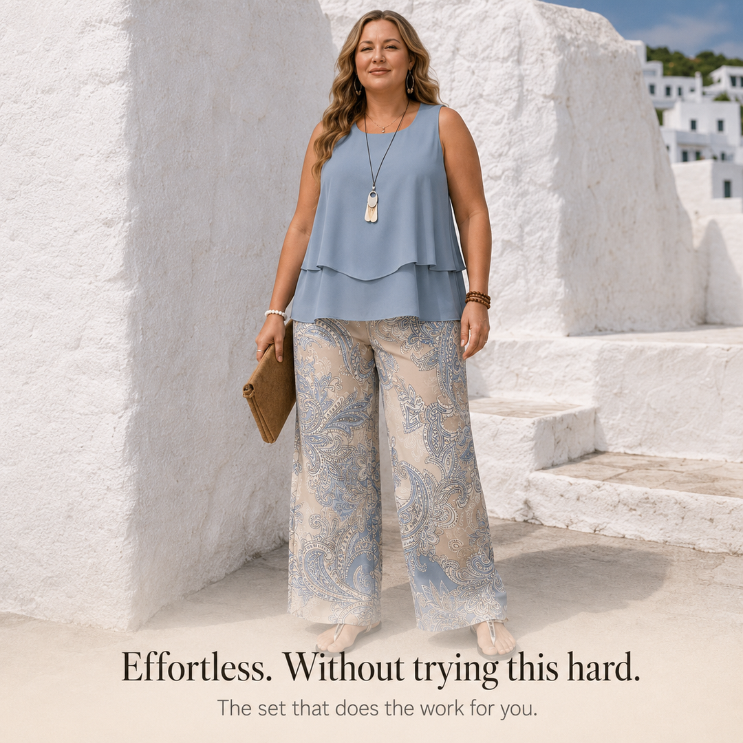 Sereluna – Set w stilu paisley w storlekze plus