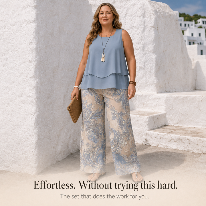 Sereluna – Set w stilu paisley w storlekze plus