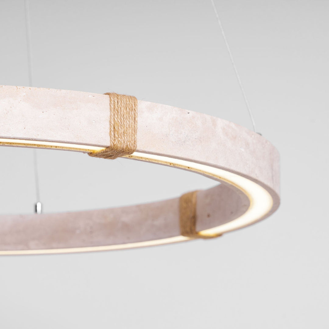 Circle Travertine Pendant Lamp
