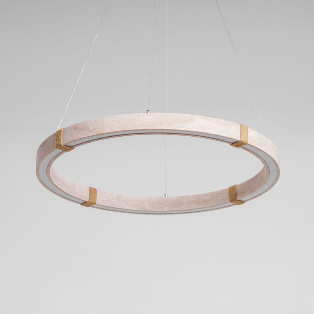 Circle Travertine Pendant Lamp