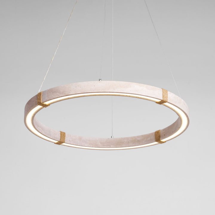 Circle Travertine Pendant Lamp