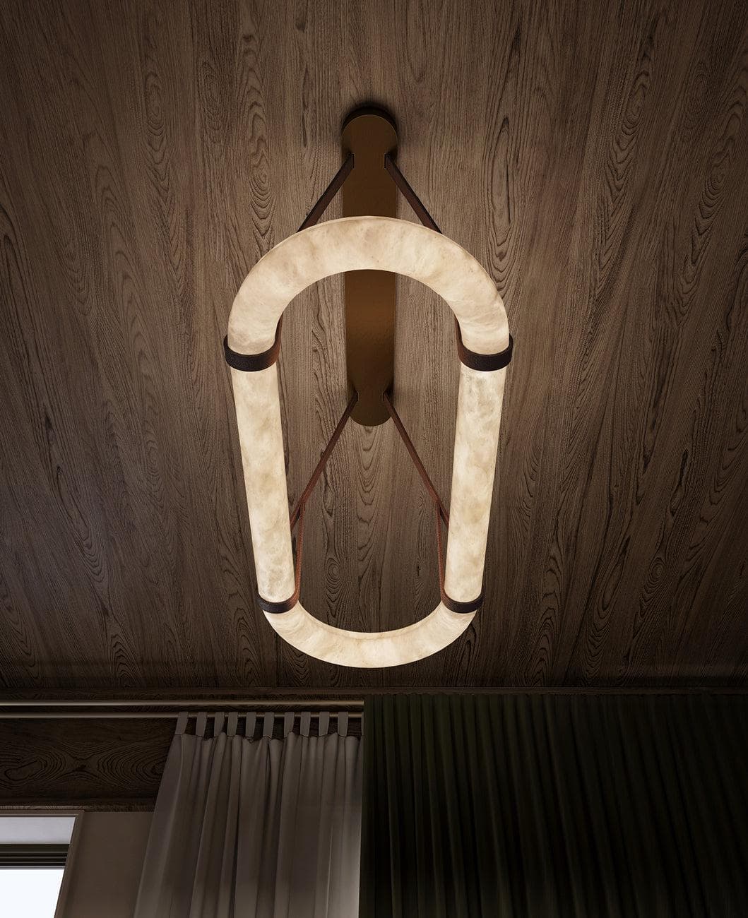 Cirkulär Alabaster Kandelaber