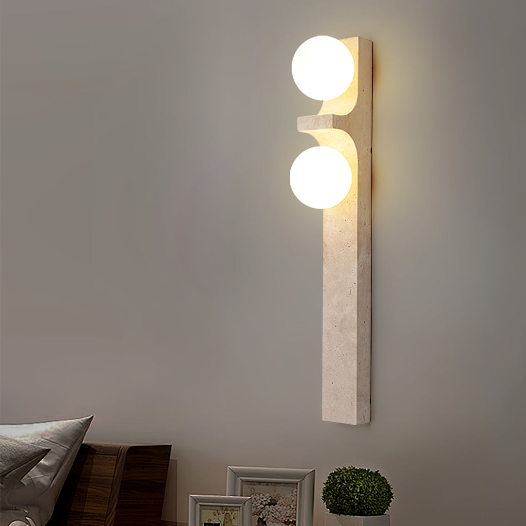 Cirra Travertine Vägglampa