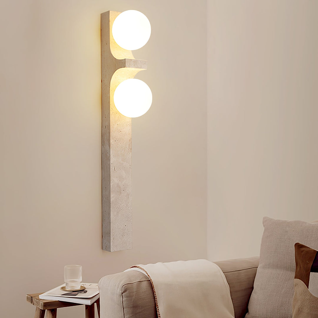 Cirra Travertine Vägglampa