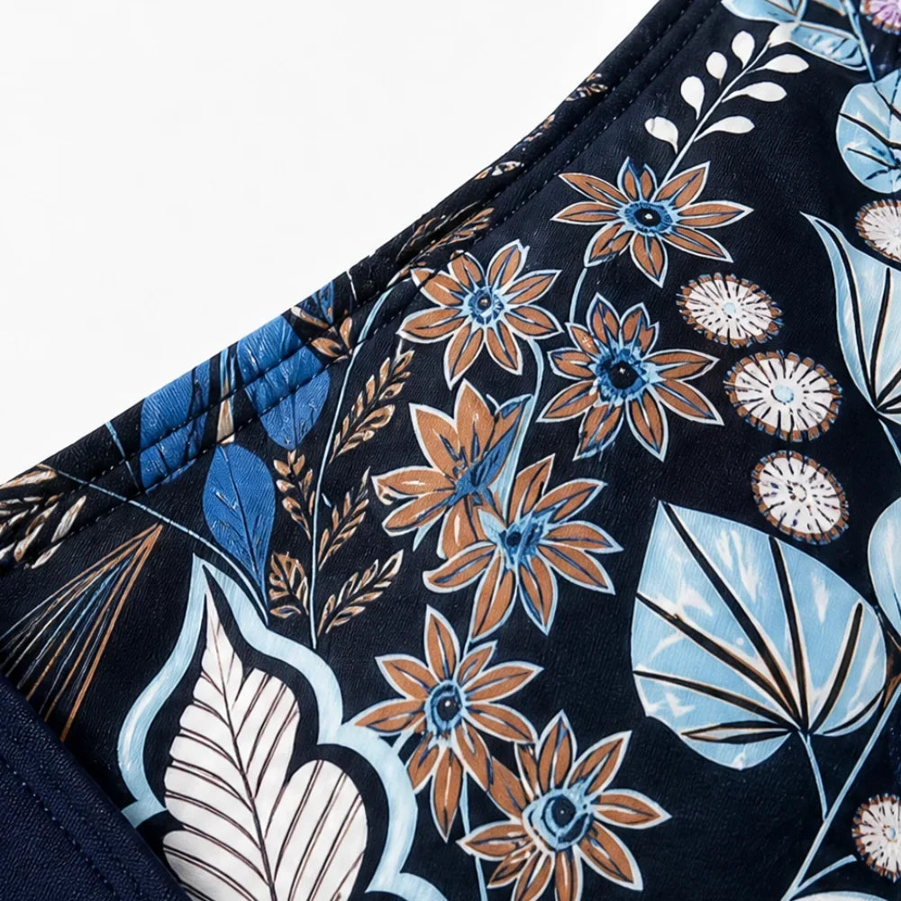 Marella – Kontrastowy Blommig Bikini w Hög Midja för kvinnor