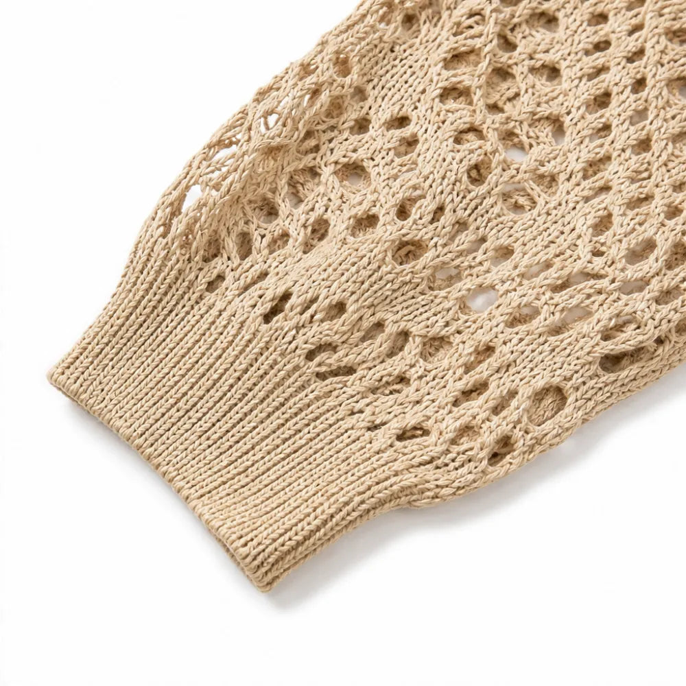 Marigrove – Boho Dam Top V-Neck Szydełkowy