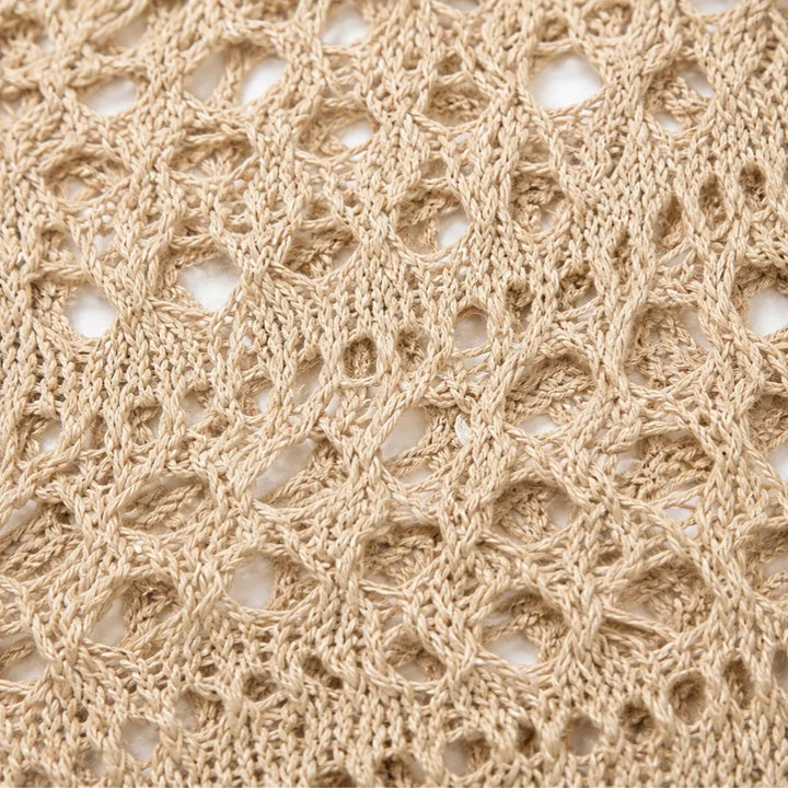 Marigrove – Boho Dam Top V-Neck Szydełkowy
