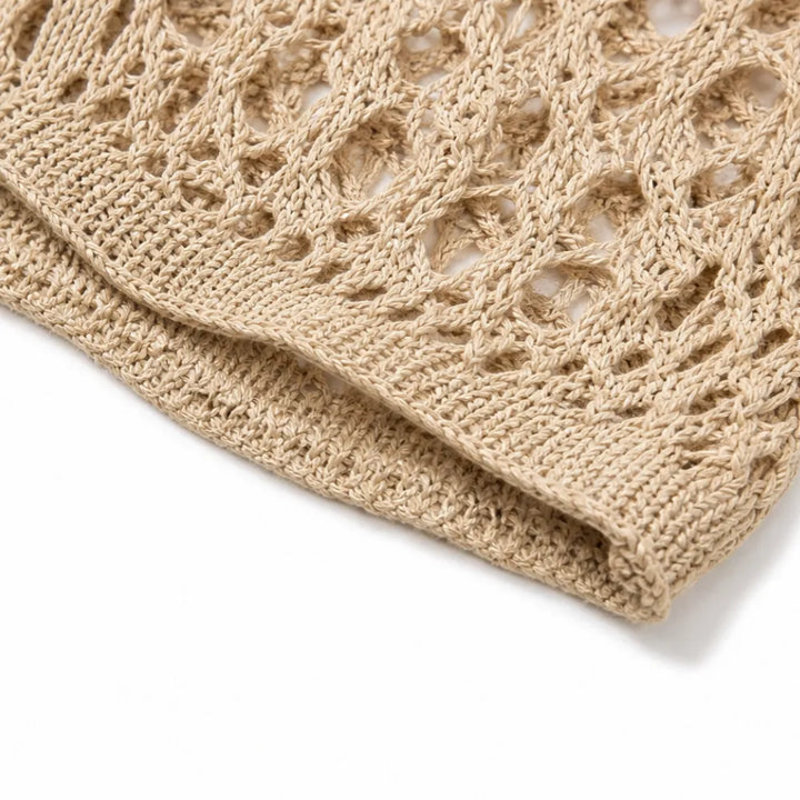 Marigrove – Boho Dam Top V-Neck Szydełkowy
