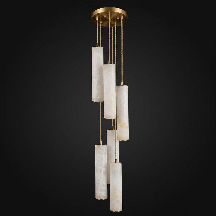 Säule Alabaster Trappkrona