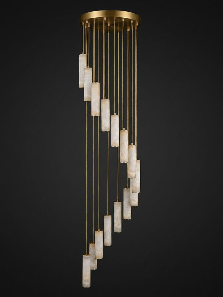 Säule Alabaster Trappkrona
