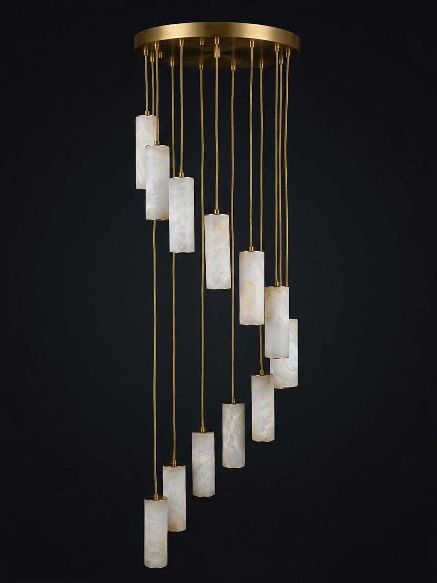 Säule Alabaster Trappkrona