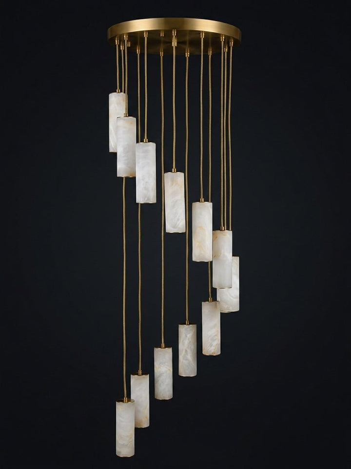 Säule Alabaster Trappkrona