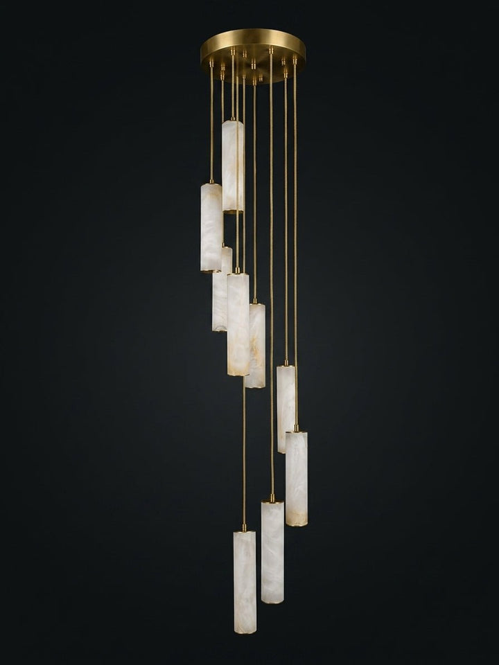 Säule Alabaster Trappkrona
