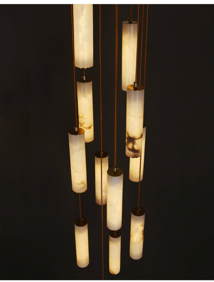 Säule Alabaster Trappkrona