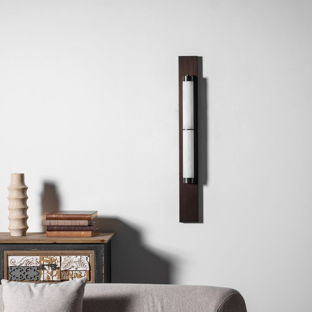 Kolumnär Alabaster Vägglampa