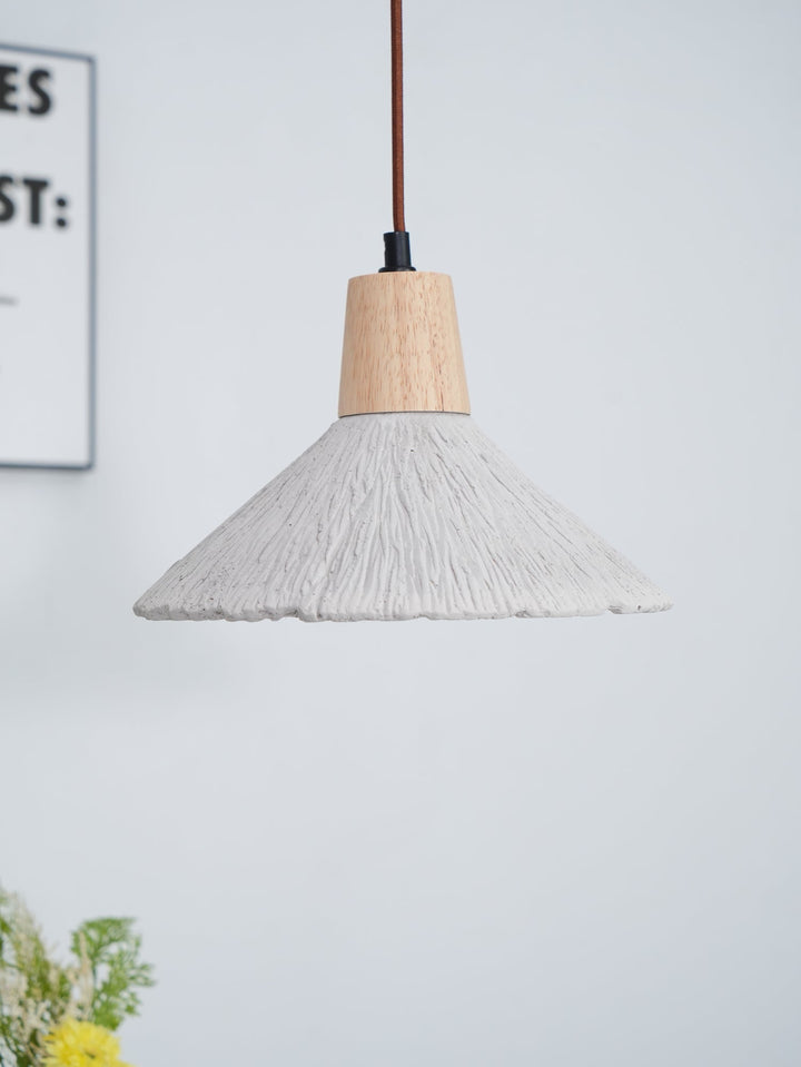 Betong Plisserad Pendellampa