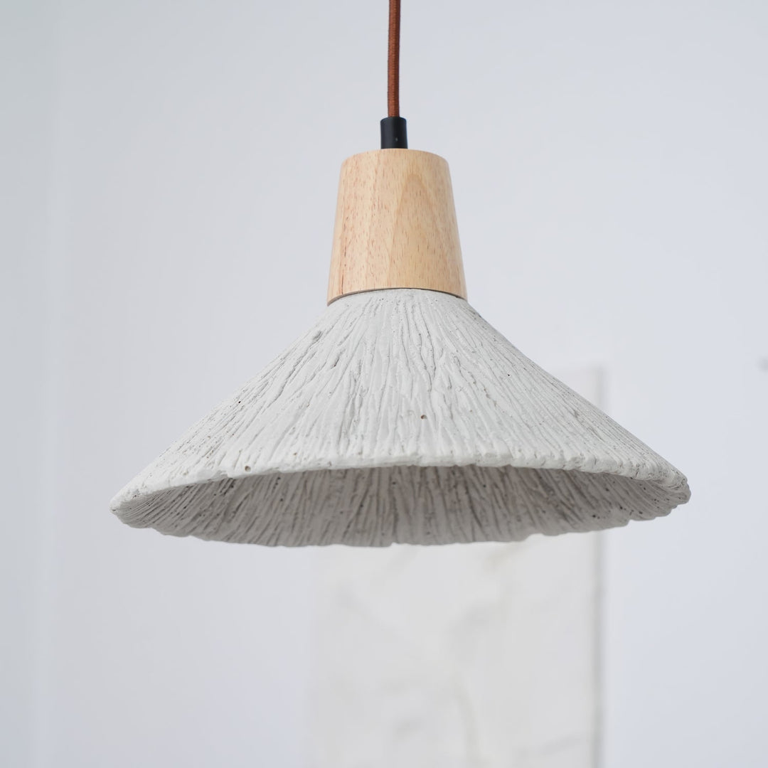 Betong Plisserad Pendellampa