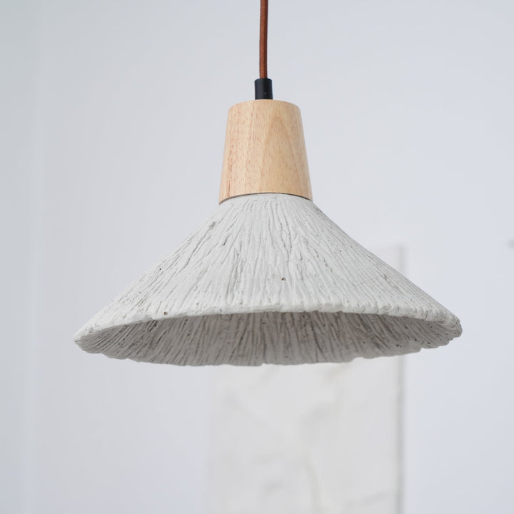 Betong Plisserad Pendellampa