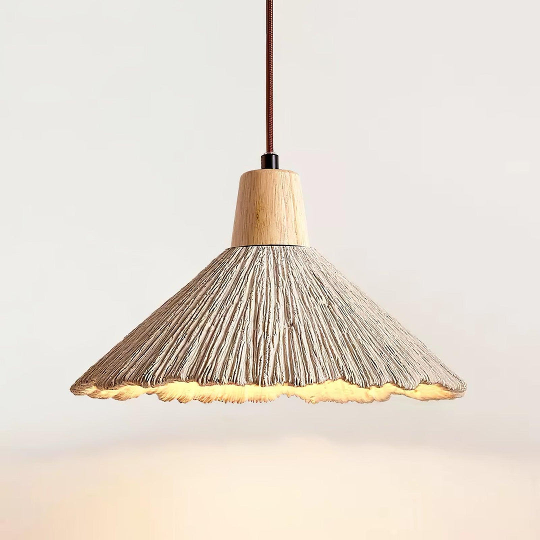 Betong Plisserad Pendellampa