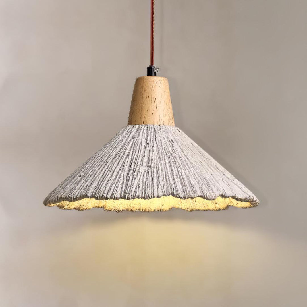 Betong Plisserad Pendellampa