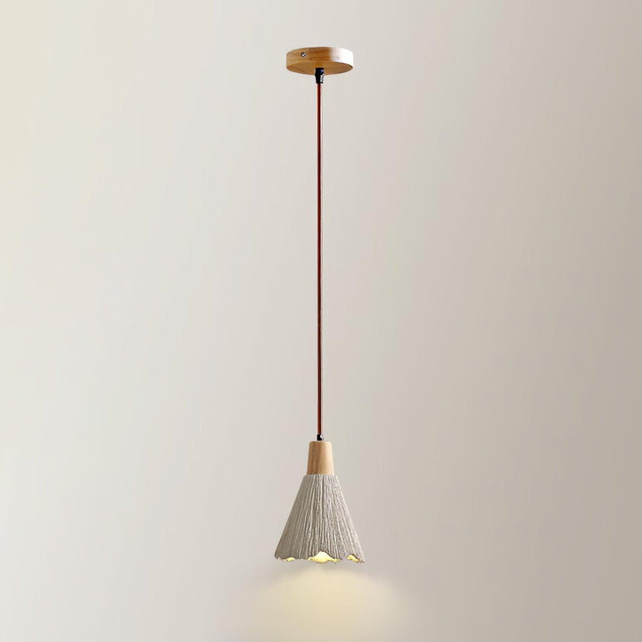 Betong Plisserad Pendellampa