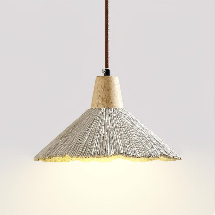 Betong Plisserad Pendellampa