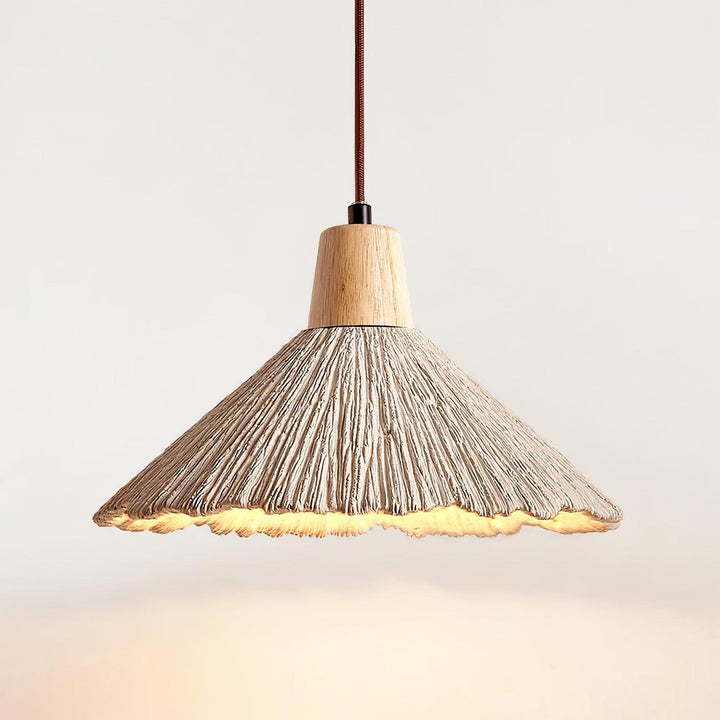 Betong Plisserad Pendellampa
