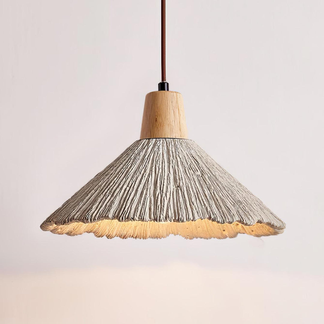 Betong Plisserad Pendellampa