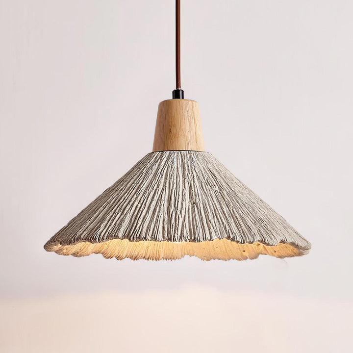 Betong Plisserad Pendellampa