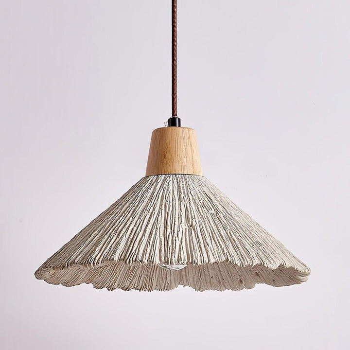 Betong Plisserad Pendellampa