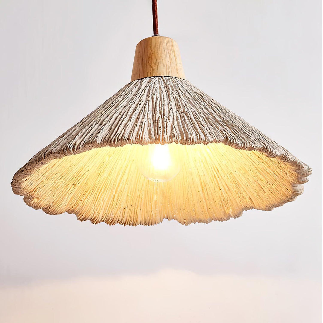 Betong Plisserad Pendellampa