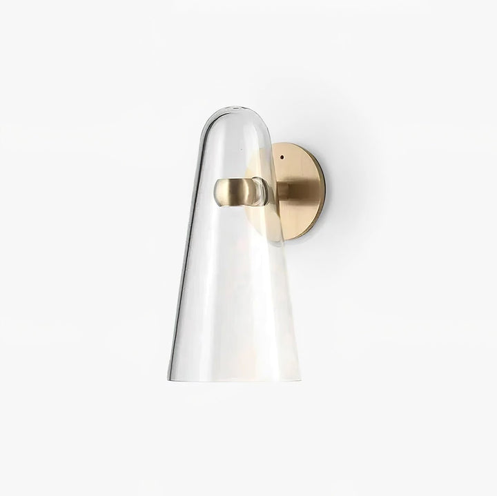 Konisk Glasvägglampa
