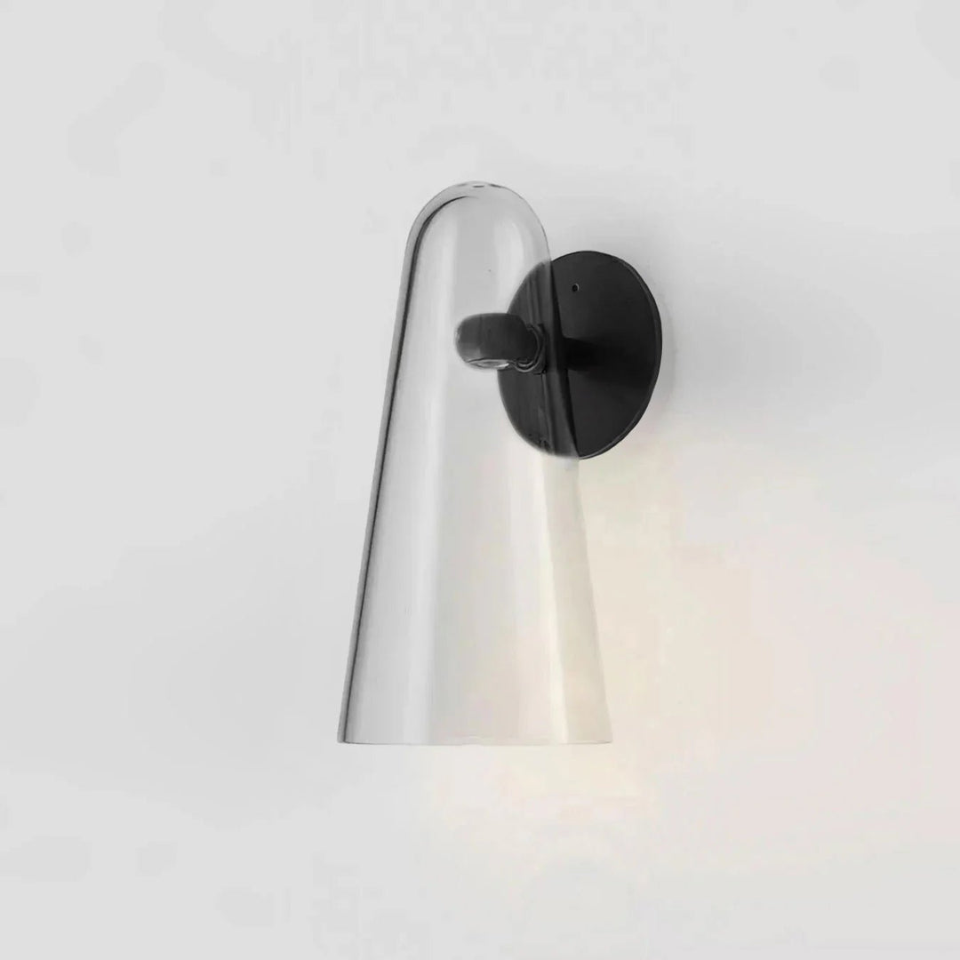 Konisk Glasvägglampa
