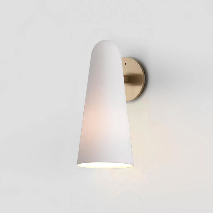 Konisk Glasvägglampa