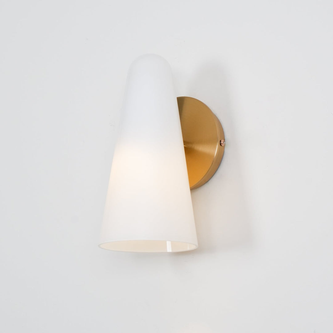Konisk Glasvägglampa