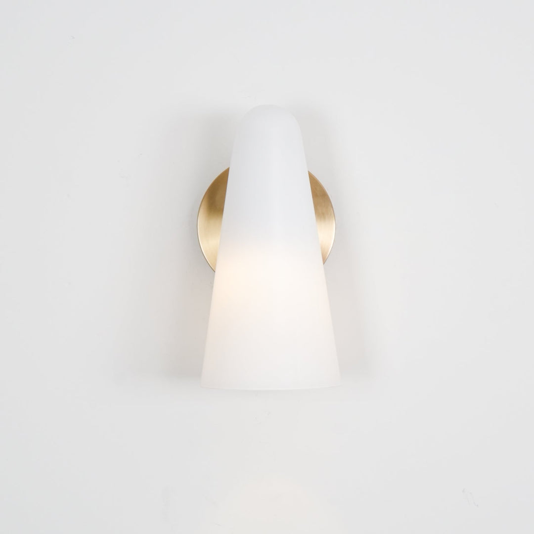 Konisk Glasvägglampa